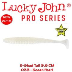 Shad Lucky John S-Shad Tail 9.6 cm, culoare Ocean Pearl - 5 buc/plic