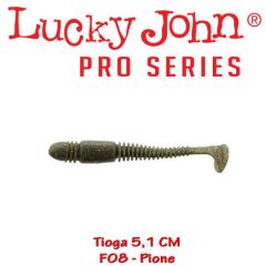 Shad Lucky John Tioga 5.1 cm, culoare Pione - 10 buc/plic