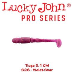 Shad Lucky John Tioga 5.1 cm, culoare Violet Star - 10 buc/plic