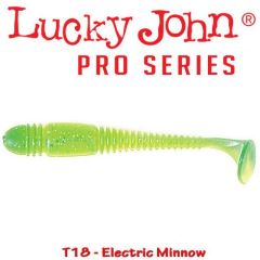 Shad Lucky John Tioga 8.6 cm, culoare Electric Minnow - 6 buc/plic