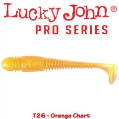 Shad Lucky John Tioga 8.6 cm, culoare Orange Chart - 6 buc/plic