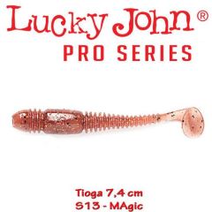 Shad Lucky John Tioga 7.4 cm, culoare Magic - 7 buc/plic