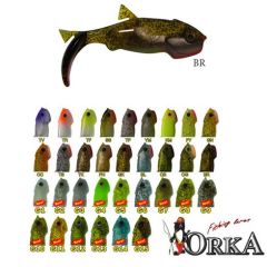 Shad Orka Gegule 7cm, culoare KM  - 5 buc/plic