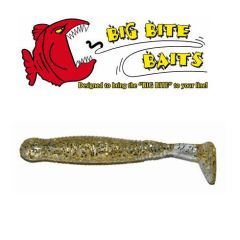 Grub Big Bite Baits Paddle Tail Gold Glitter 2,5"