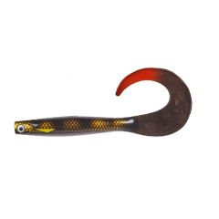 Shad Lucky John Kubira Fire Tail 18cm, culoare PG38 Black Perch