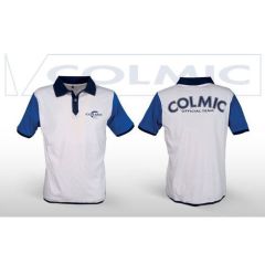 Tricou Colmic Polo White-Blue, marimea M