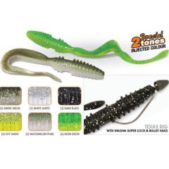 Grub Rapture Mad Worm 3.1'' - Chartreuse Ghost