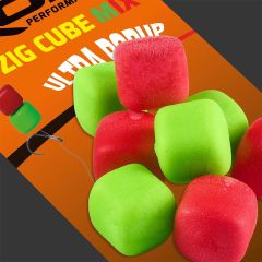 Rok Fishing Zig Cube Mix Pop-up Ultra Soft - Red/Green
