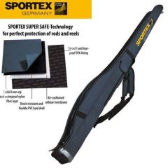 Husa lansete Sportex Super Safe II Grey, 2 compartimente, 150cm