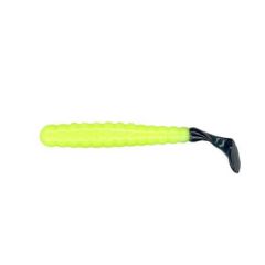 Grub Slider Bass Grub 7.6cm, culoare Chartreuse/Black Tail 
