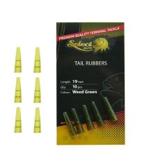 Select Baits Tail Rubbers - Weed Green