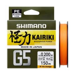 Fir textil Shimano Kairiki G5 Orange 0.15mm/5.5kg/150m