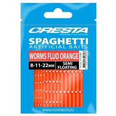 Spro Cresta Spaghetti Worms - Fluo Orange