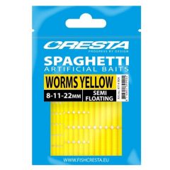 Spro Cresta Spaghetti Worms - Fluo Yellow