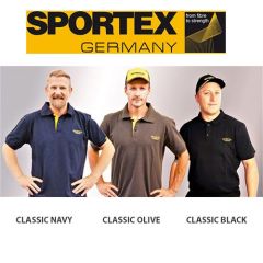 Tricou Sportex Polo Classic Black, marime XL