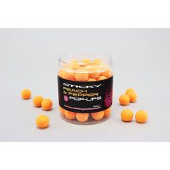 Boilies Sticky Baits Pop-Up Peach & Pepper 12mm