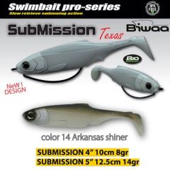 Shad Biwaa Submission 10cm, culoare Arkansas Shiner