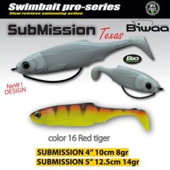 Shad Biwaa Submission 10cm, culoare Red Tiger