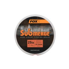 Fir textil Fox Submerge High Visual Sinking Braid Bright Orange 0.16mm/25lb/300m