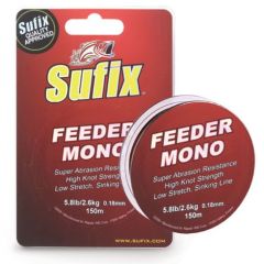 Fir monofilament Sufix Feeder Mono 0.20mm/3.3kg/150m Burgundy