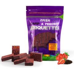 Tablete nada ZFish Feeding Briquettes 220g, Strawberry & Hemp