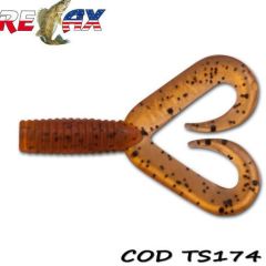 Grub Relax Twister Double Tail 4.5cm, culoare 174 - 25 buc/plic