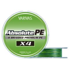 Fir textil Varivas Absolute Premium PE X4 Marking Green 0.108mm/4.3kg/150m