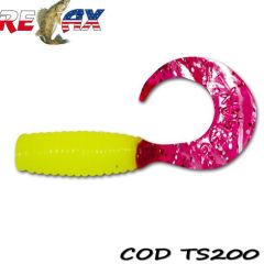 Grub Relax Twister VR1 4cm, culoare 200 - 25 buc/plic