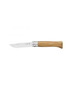 Cutit Opinel Rough Handle Olive Wood Stainless Steel Knife No.8